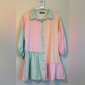 Simplee Pastel Striped Blouse